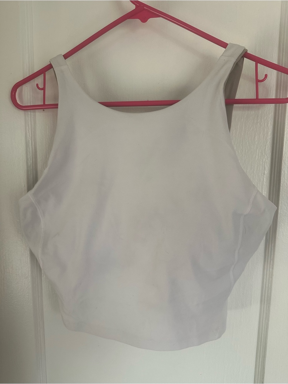 lululemon Align White Cropped Tank Top